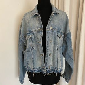 American Eagle Raw Edge Denim Jacket